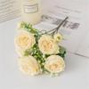 Roze Roze Pioen Kunstbloemen Zijde Boeket 27 Hoofden Rozen Nepbloem Voor Tafelvaas Schikken Huis Bruiloft Decoratie Bloemen
