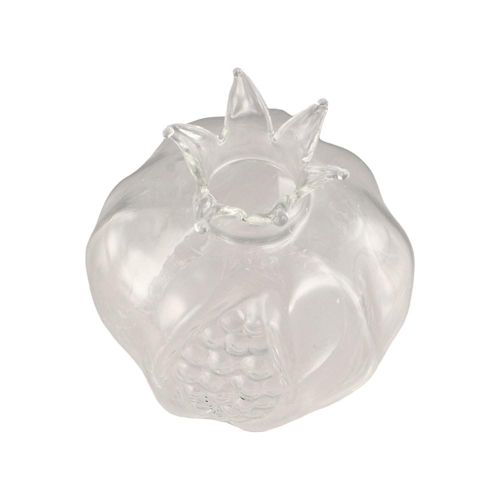 Vasă din sticlă cu rodie transparentă vază cu fructe roșii vază cu flori hidroponice creative pentru desktop