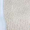 Ebure Beige Cashmere Blend Color Mix Log Gauge Knit Pullover Tops Not Written beigeUsed