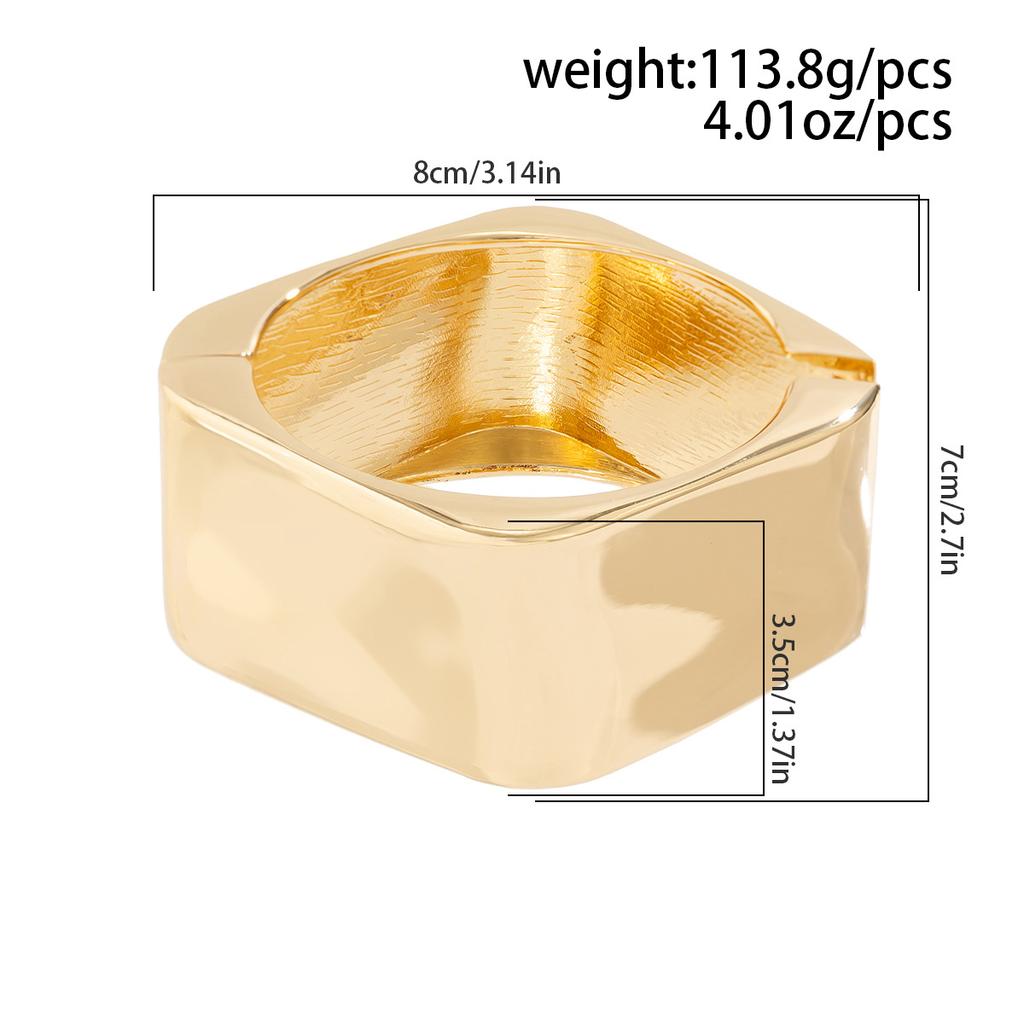 DIEZI Exaggerated Punk Irregular Wide Cuff Bangle Vintage Gold Silver Color Bracelets Bangles For Women Men Accessories Jewelry