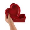 5/10Pcs Creative Love Fruit Plate Heart-shaped Nut Love Plate Red Love Plate  Home Party Use