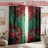 2D Flat Printing 2pcs Curtain Enchanted Forest Path Sunlight Digital Printed Polyester Drapes Festive Wall Decor Use for Photo