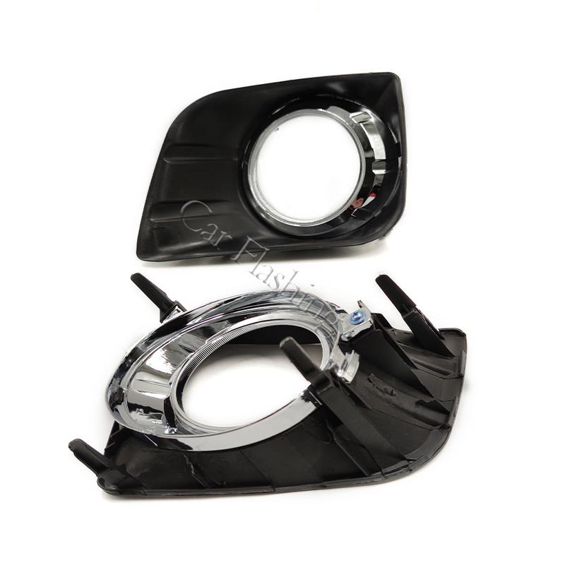Front Bumper Fog Light Lamp Trim Cover Frame Foglamp Lid Bezel For Toyota Land Cruiser Prado 150 FJ150 LC150 2010 2011 2012 2013