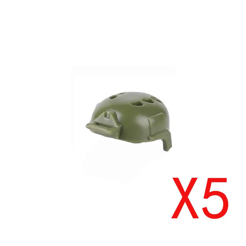 Military Building Accessories Mini Brick Camouflage   Hat Tactical Helmet Peaked Cap Backpack Radio Toy Gift DIY K040