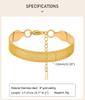 Vintage Mesh Link Bracelet for Women ,Thick Chain Stainless Steel Fashion Wristhand