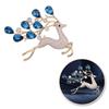 Elegant Decorative Brooch Blue Crystals Zirconia For a Jacket