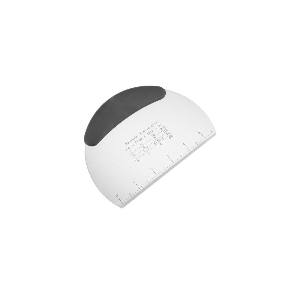 

Pastry Chopper with Scales Anti-rust Multiduty Smooth Pizza Cream Scraper Semi-circular Steel Noodle Scrapers Restaurant