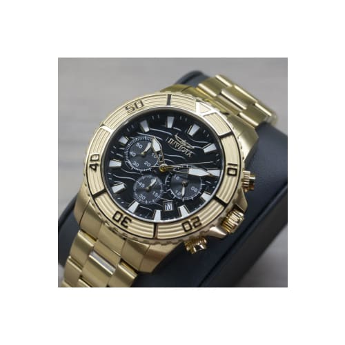 Invicta Men's 'Pro Diver' Quartz Stainless Steel Casual Watch, Color: Gold-Toned (Model: 24000?)