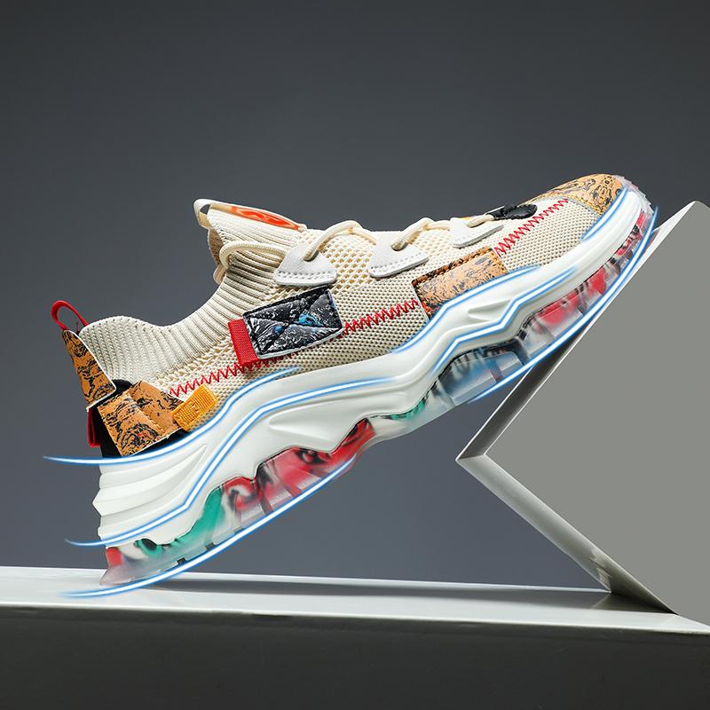 Neue Herbst- und Winterschuhe aus Netzstoff, große Größe, lässig, Putian, Laufen, Herbst, Papa, Netzstoff, Sport, trendige Schuhe