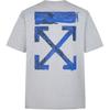 Blue Arrows Oversized Short-Sleeved Men's OMAA038F191850100730