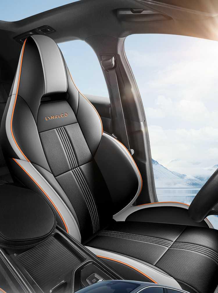Lynk & Co 03 Leather Car Seat Cushions (23-26), All-Season, Fully Wrapped, Vehicle-Specific Seat Covers