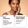 Moisturizing sunscreen blocks UV rays, long-lasting moisturizing, lightweight texture, suitable for commuting, facial care.