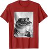 Cute Crocodile with Sunglasses Cool Swamp Animal Photo Booth TShirt Wildlife Animal Photographers Novelty Gift Y2k Graphic Tees