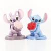 7Pcs Stitch Swim Series Anime Kawaii Ornament Model Collection Doll Toy Christmas Gift Entertaining Play Safe Kid Friendly Fun