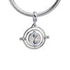 Harry Potter Sterling Silver Time Turner Slider Charm with Crystals