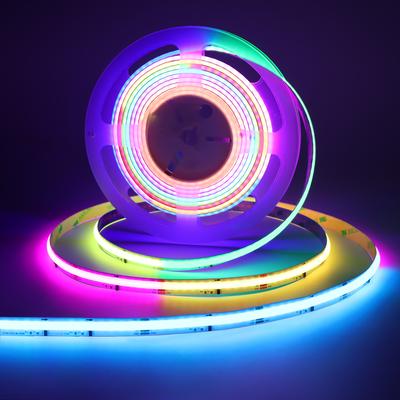 Bande lumineuse LED RGBIC COB WS2811 576 LED/m adressable Dream Color DC12V WS2812B Lumières COB FOB hautement flexibles RA90 1M 2M 3M 5M