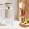 2-In-1 Salt Shaker, Glass Salt And Pepper Shakers Set For Kitchen, Salt And Pepper Containers With 1G Measuring Spoon