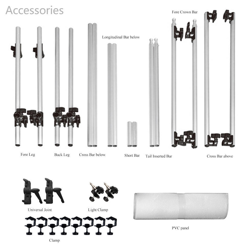 Photo Studio Photography 100 * 200cm Shooting Table for Still Life Product Shooting Aluminum Alloy Frame