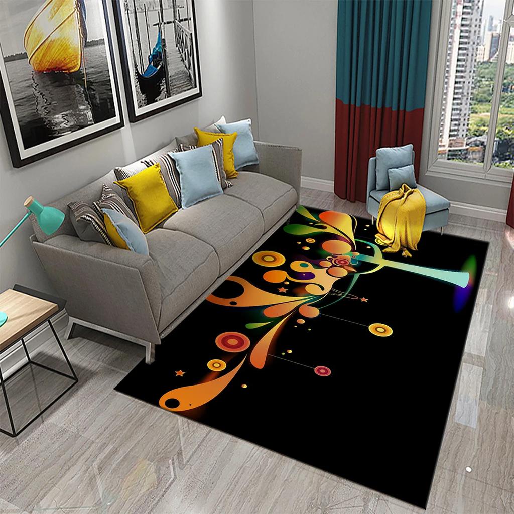 3D Colorful Abstract Tree Carpet for Kitchen Bathroom Entrance Non-Slip Carpet Living Room Balcony Bedroom Decor Floor Mat Rugs