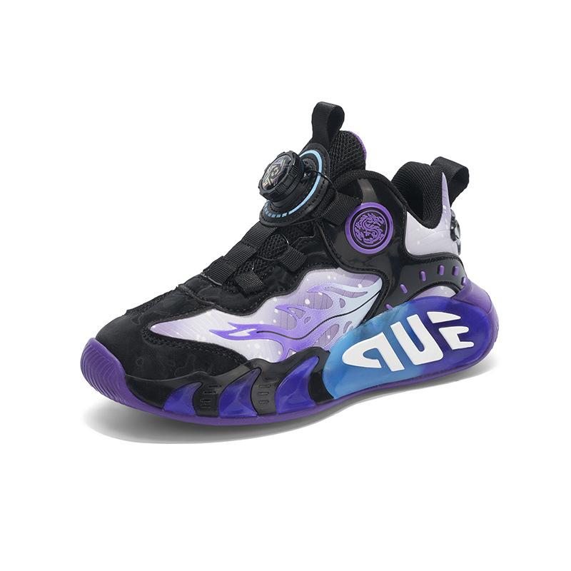 Boys' shoes autumn 2025 new non-slip basketball group soft sole children's casual sports shoes versatile running shoes