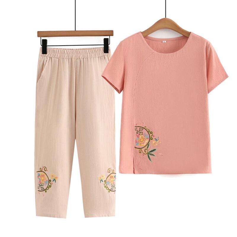 Datang Furen Mid-Age Women s New Chinese Style Summer Suit XL