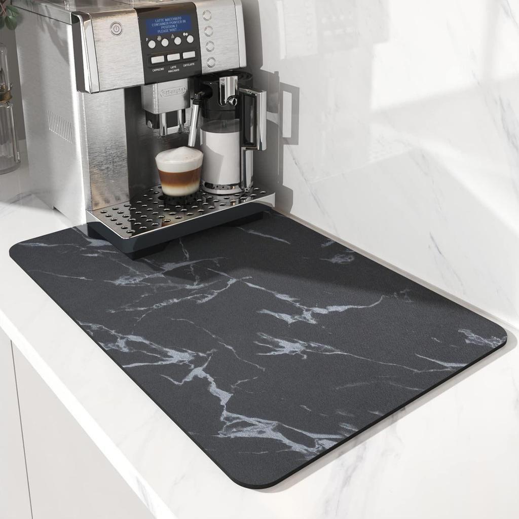 Solid Color Diatomaceous Earth Quick-Dry Kitchen Drain Mat & Heat-Insulating Coaster