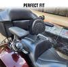 New Motorcycle Accessories Adjustable Plug-in Driver Seat Backrest Black PU Leather Fit For Victory Cross Country Tour 2010-2017