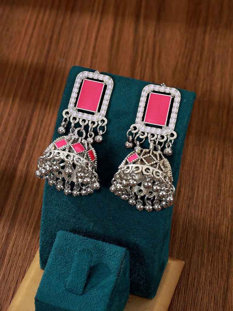 Elegant Retro Indian Tassel Bell Pendant Earrings - High-End Fashion Women's Metal Statement Piece