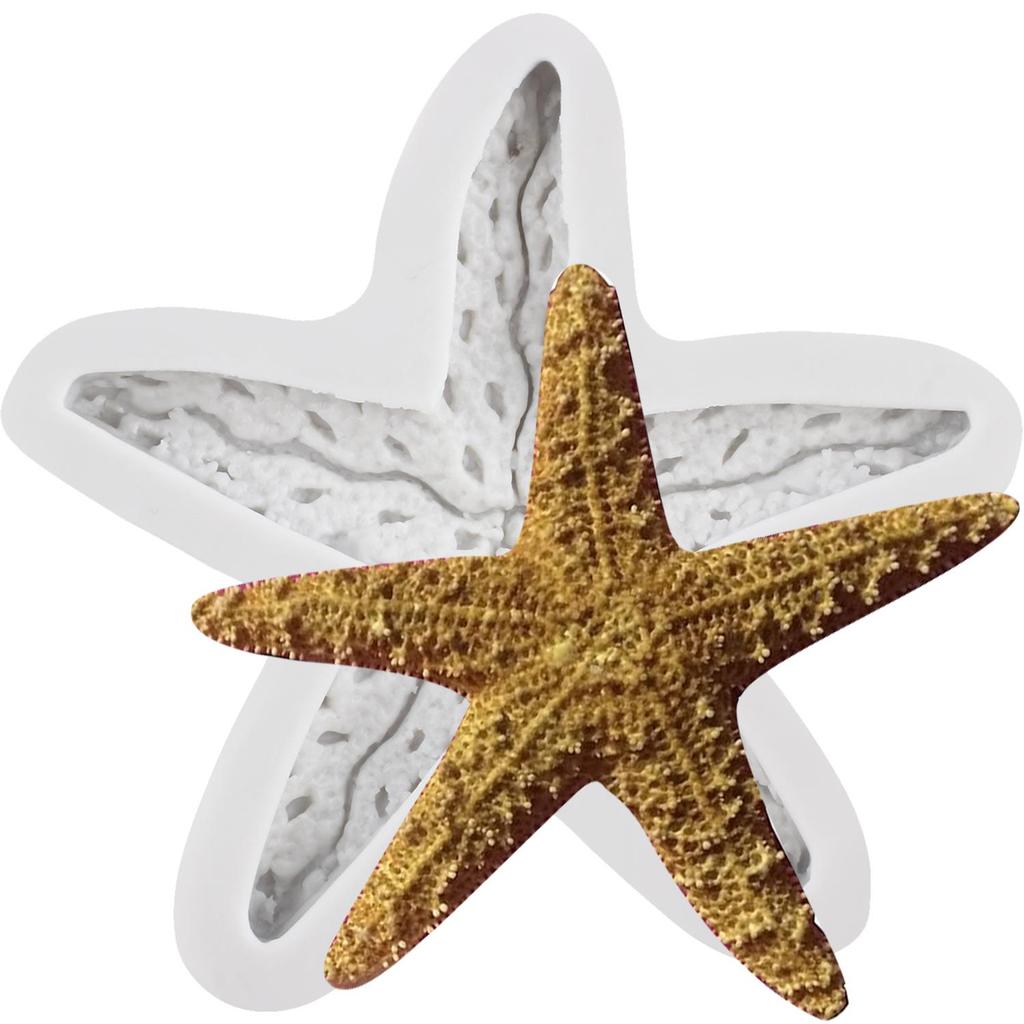 Starfish Silicone Mold Starfish Fondant Molds Cake Decorating Tools Cupcake Topper Candy Resin Clay Chocolate Gumpaste Mold