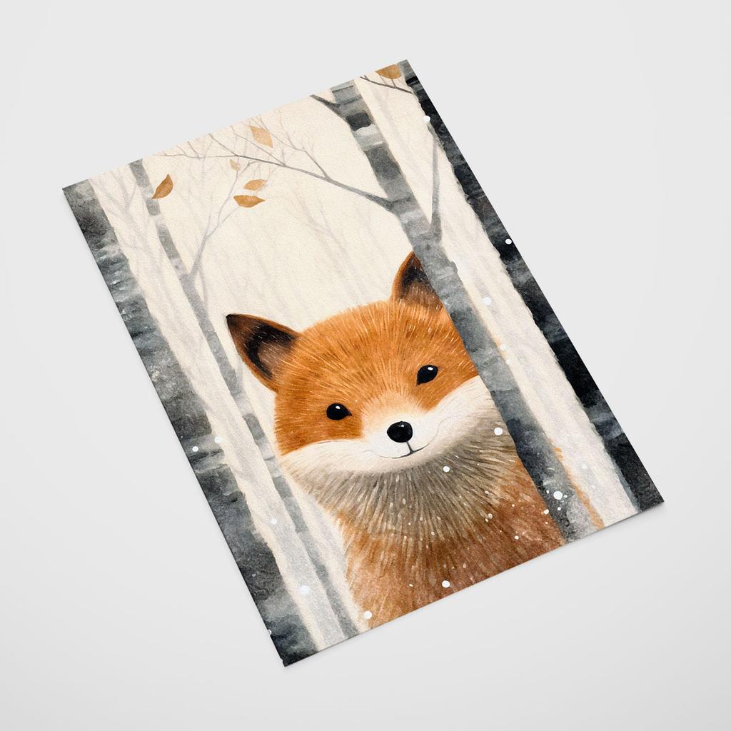 Plakat dla dziecka lis lisek