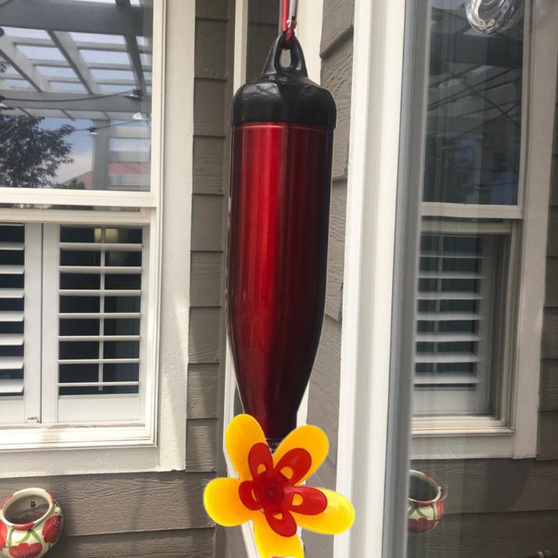 Hummingbird Feeder Wild Bird Feeders Window Flower Design Bird Feeder Bottle Honey Feeder Replacement For Tree Patio Garden Yard