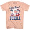 Tootsie Rolls Don't Burst My Bubble Peach Men's T Shirt Unisex T-Shirt
