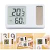 Thermometers Hygrometer Solar Powered Desktop Temperature Humidity Meter Gauge with LCD Display for Baby Room Office