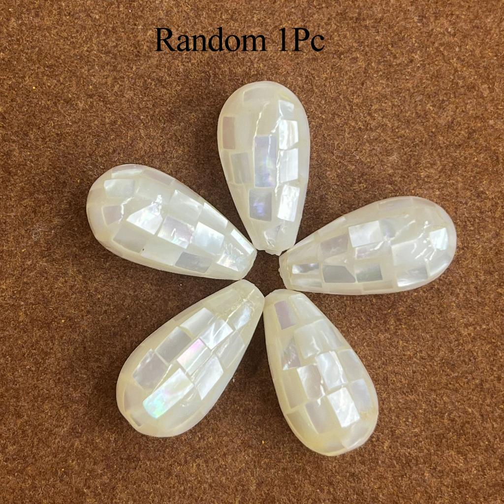 1Pc, White Natural Shell Pendant, Fashion Minimalist Style Men Women Charms, DIY Necklace Accessories, Creative Jewellery Making, Festive Crafts