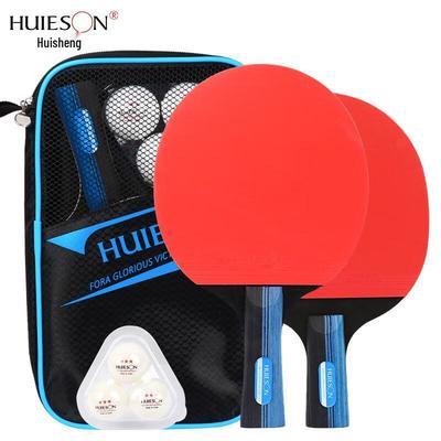 Huicheng 7-Ply Pure Wood Table Tennis Racket Set