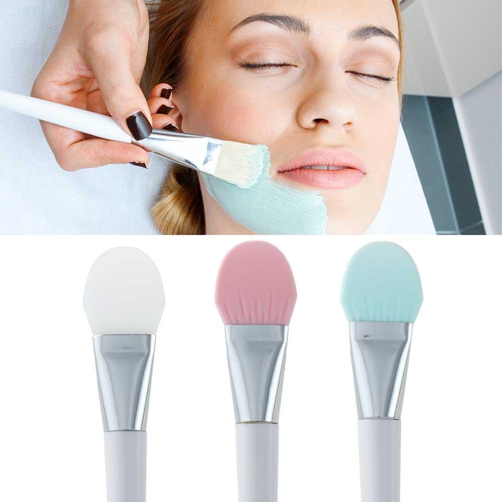 

Beauty Facial Makeup Brush Double Head Mask Brush Makeup Applicator Facial Mud Stirring Stick рожевий