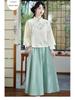 New Autumn/Winter Retro Suede Tang Suit: Stylish and Comfortable Han-Inspired Hanfu Cheongsam Top Tea Suit