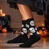 Halloween Printed Mid-Calf Socks Wicking Breathable Socks for Men Women Casual Daily Wear