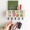 Cartoon Wall-Mounted No-Drill Clothes Hook & Key Rack with Storage Box