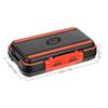 EXDUCT Fishing Tackle Storage Tool Tackle Set of 2 Case, Box, Box, Double-Sided Waterproof, Fishing, (Black + White)
