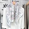 European Temperament Elegant Girl Silk Mulberry Silk Silk Scarf Women Like To Wear Square Scarf 90 Twill Scarf