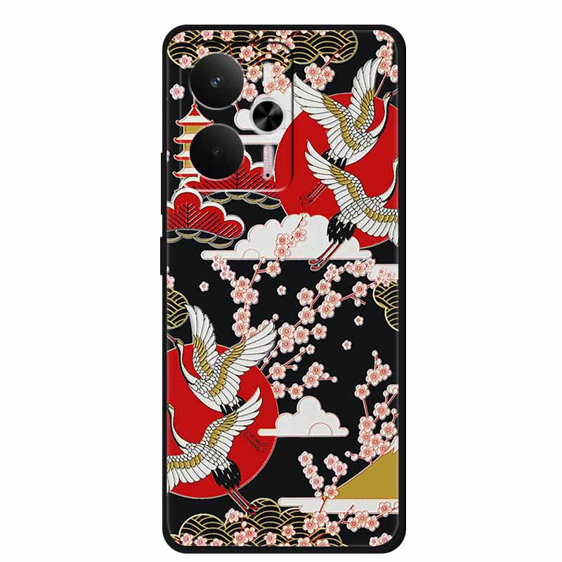3D Emboss Case For Realme 14 5G Case Realme14 Coque Relief Flower Silicone Soft Back Cover For Realme 14 Phone Cases Funda Shell