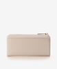 GrandslamEX Samantha and chouette Icon Large Zipper Long Wallet with Simple Cute and Stylish Faux Leather Logo, Women's, Gift, (Pink)