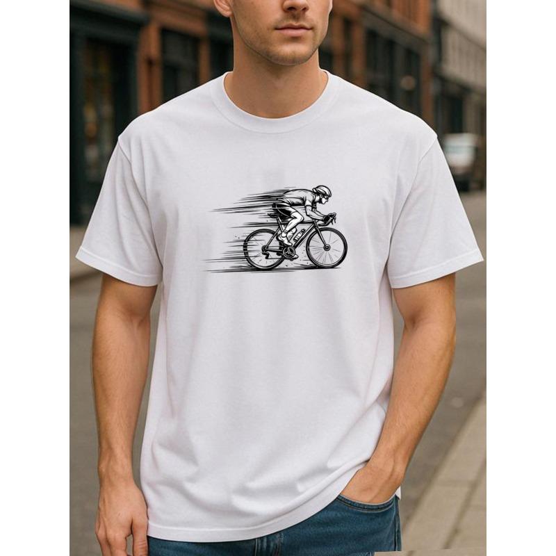 

Европейские размеры Speed Cycling Enthusiast | Чистая футболка с ярким спортивным стилем, подходит для всех сезонов | Удобная и дышащая повседневная спортивная S