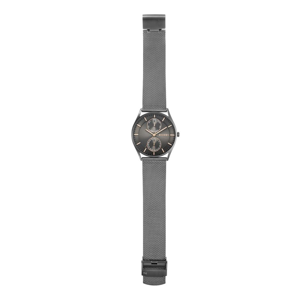 Holst Chronograph Multifunction Charcoal Steel Mesh Watch