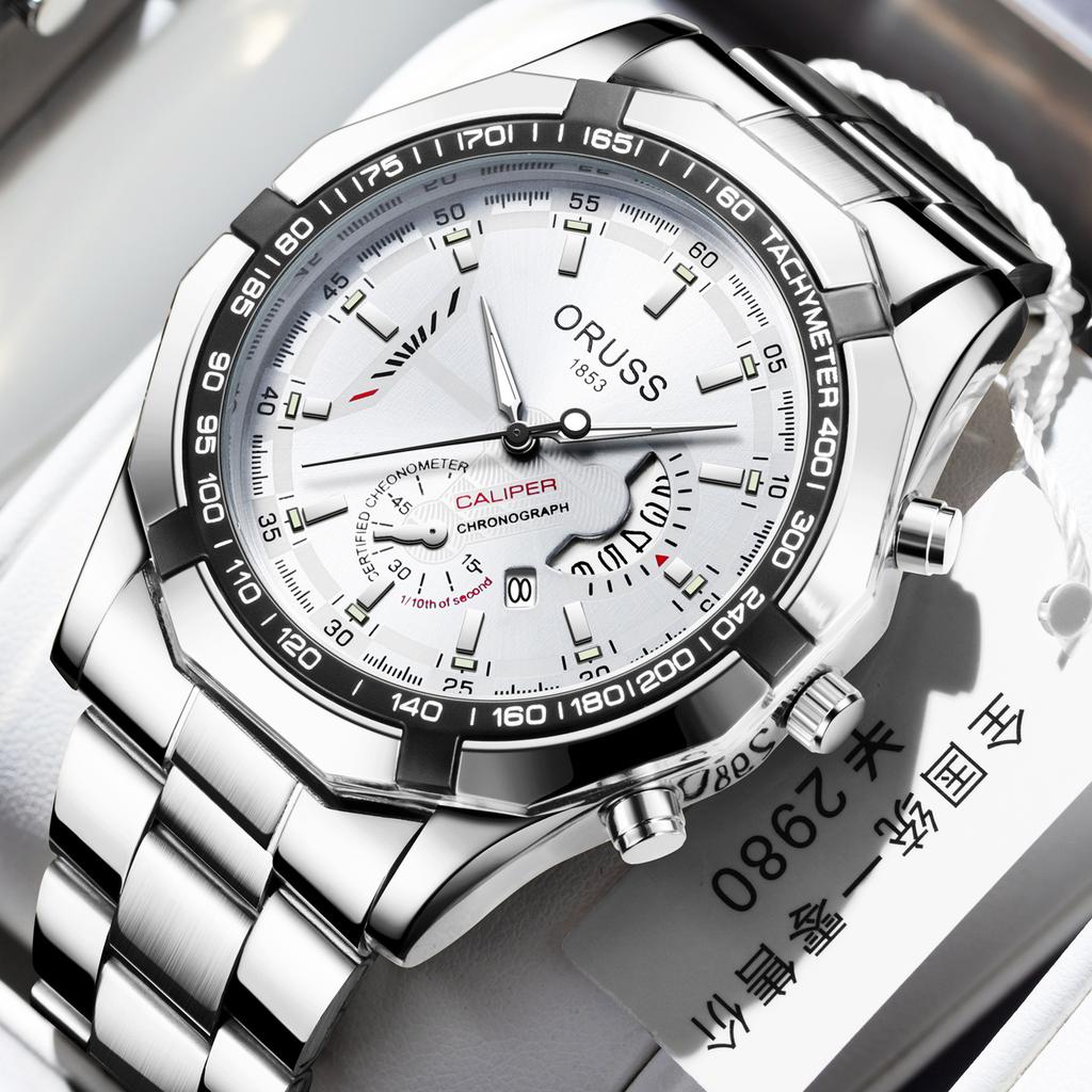 Casaro Watch Business Fashion Calendar Quartz Watch Luminous Men'S Watch Large Dial
