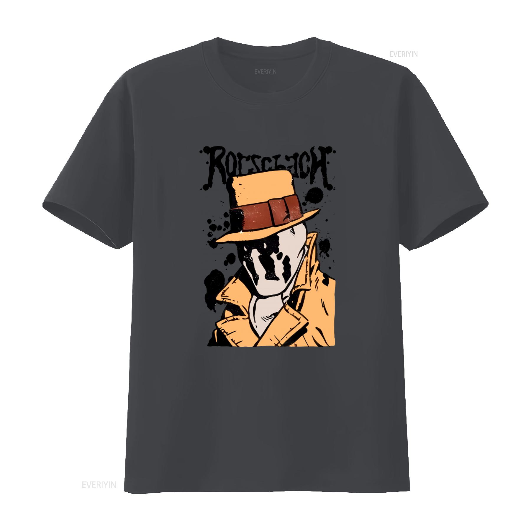 

Rorschach Watchmen Art T shirt for Men and Women in Various Sizes vintage Washed homme Versatile Casual Soft streetwear 4XL