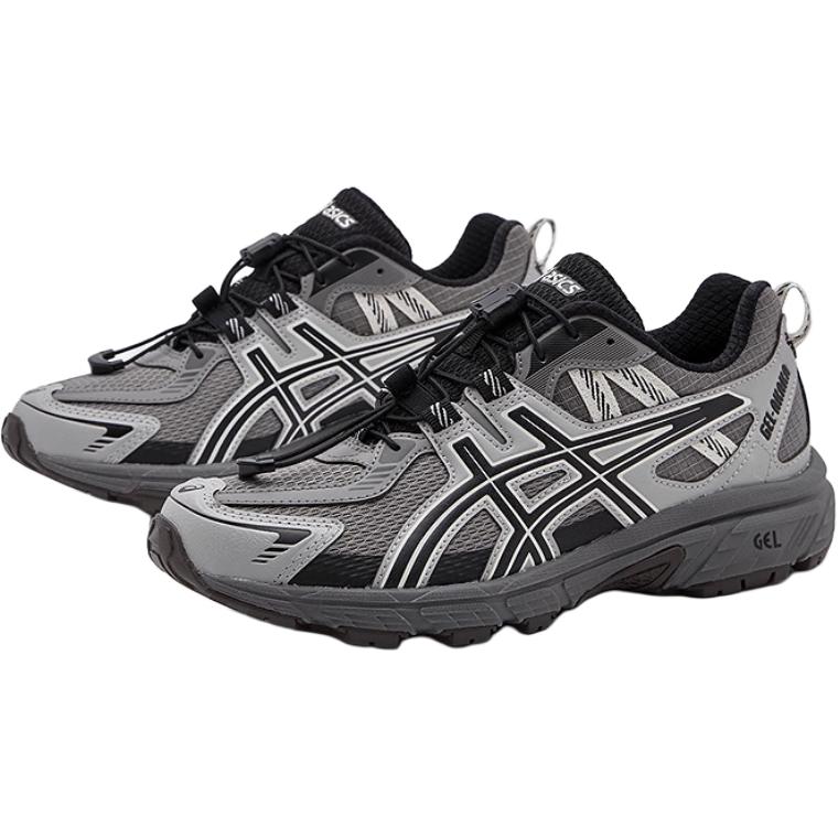 Asics Kids Gel-Akaka Comfortable Stylish Non-Slip Durable Breathable Low-Top Running Shoes Kids sneaker Gray Black 1014A388-020