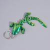 Adorable Multi Jointed Keyrings Creative 3D Printed Gecko Figurine Keychain Unique Backpack Decoration Accessories Gifts