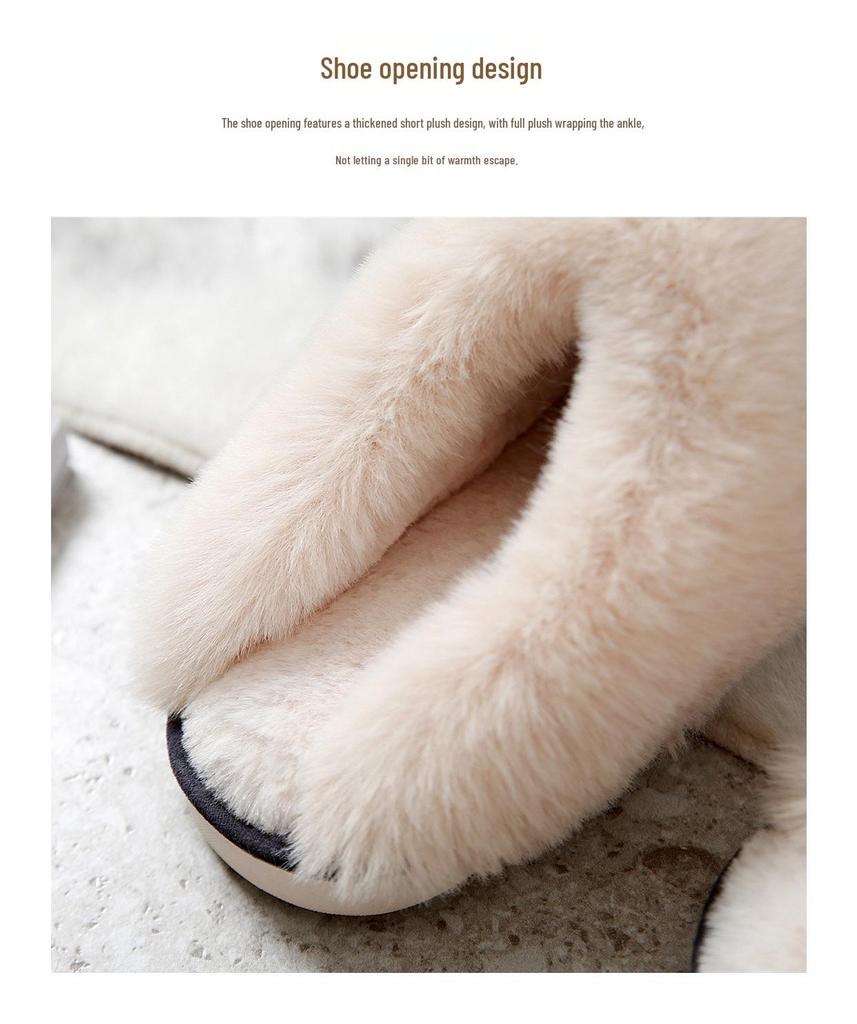 Warm Cotton Slippers for Men & Women - Cozy Indoor Plush Footwear for Fall & Winter
